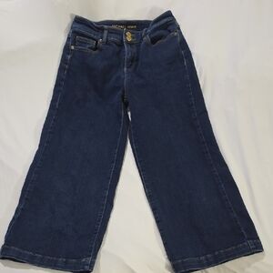 Michael Kors Dark Blue Wide Leg Capri Jeans